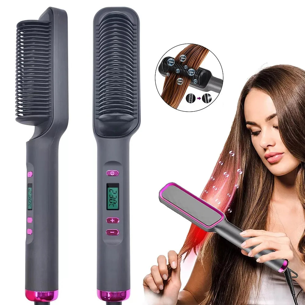 Electric Hot Comb Hair Straightener