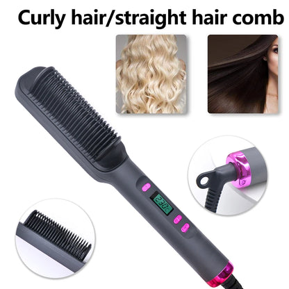 Electric Hot Comb Hair Straightener